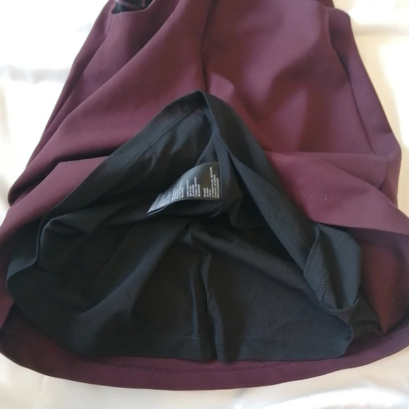 Urban Outfitters Wine Purple Cowl Neck Bodycon Mini Dress with Plunging Back XS - Picture 7 of 13